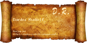 Danku Rudolf névjegykártya